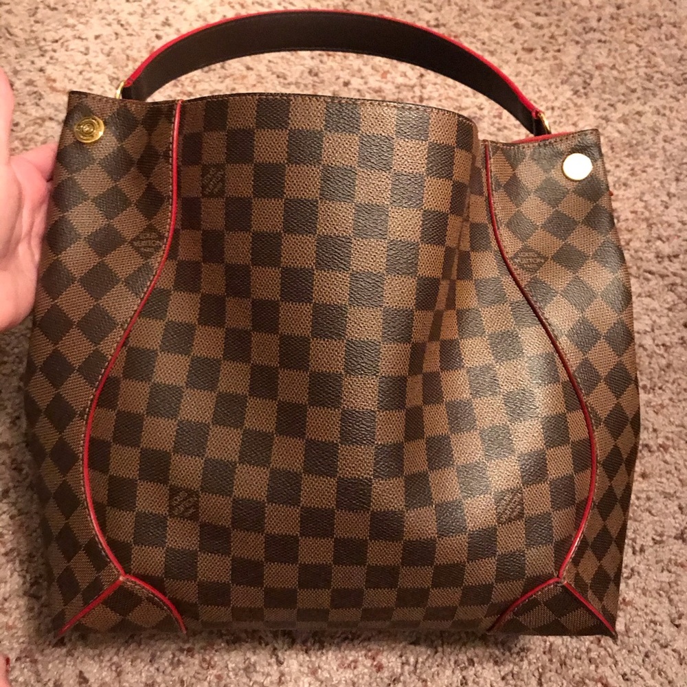 Louis Vuitton Damier Caissa Hobo Shoulder Bag